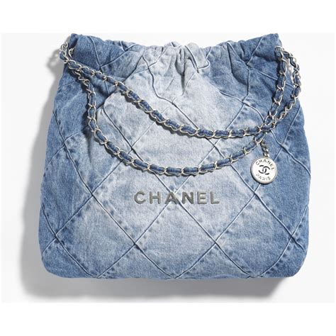 blue chanel handbags|chanel 22 bag small.